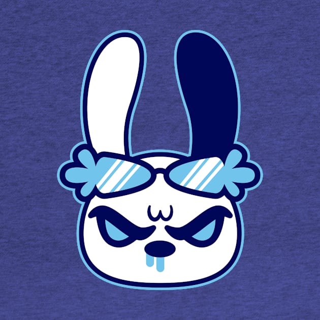 Blue Pro Gamer Bunny by TamiPop